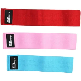 EB FIT ZESTAW GUM TAŚM DO ĆWICZEŃ HIP BAND 3W1 EB FIT 1028767 - Gumy, taśmy, ekspandery - miniaturka - grafika 1