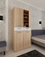 Szafki na buty - Szafka na buty LOCO Elza SM, dąb sonoma, 190x90x35 cm - miniaturka - grafika 1