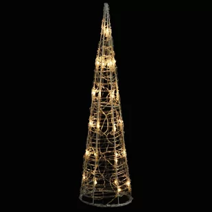 vidaXL vidaXL Stożek dekoracyjny, akrylowy, ciepłe białe LED, 60 cm - Oświetlenie świąteczne - miniaturka - grafika 1