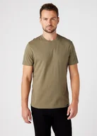 Koszulki męskie - WRANGLER SS 2 PACK TEE MĘSKI T-SHIRT KOSZULKA DWUPAK DUSTY OLIVE W7BADHX45 112146280 - Wrangler - miniaturka - grafika 1