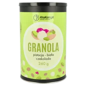 Płatki śniadaniowe i musli - Granola pistacja z białą czekoladą 260g - miniaturka - grafika 1