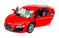 Samochody i pojazdy dla dzieci - WELLY 2009 AUDI R8 COUPE V10 CZERWONY 1:34 SAMOCHÓD NOWY METALOWY MODEL - miniaturka - grafika 1