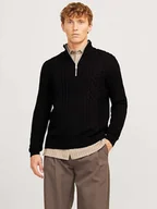 Swetry męskie - Jack & Jones Sweter w kolorze czarnym - miniaturka - grafika 1