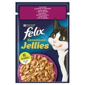 Mokra karma dla kotów - Purina Felix Sensations Sensations Kaczka w galaretce ze szpinakiem saszetka 85g - miniaturka - grafika 1