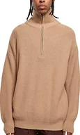 Bluzy męskie - Urban Classics Męska bluza oversize z dzianiny, unionbeige, XL, beżowy unionowy, XL - miniaturka - grafika 1