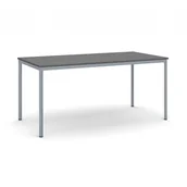 Stoły - B2B Partner Stół do jadalni, blat antracytowy 1600 x 800 mm, podstawa ciemnoszara 555765 - miniaturka - grafika 1