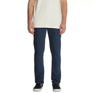Volcom Męskie spodnie jeansowe 2 x 4, Dirty Med Blue, XXS, Brudny Med Blue, XXS - Spodenki męskie - miniaturka - grafika 1