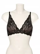 Biustonosze - CALVIN KLEIN BIUSTONOSZ DAMSKI CZARNY KORONKOWY ZAPIĘCIE Z TYŁU 75A 2A5 - miniaturka - grafika 1