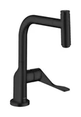 Baterie kuchenne - Axor Citterio Bateria kuchenna wysoka z wyciąganą wylewką czarny mat 39861670 - miniaturka - grafika 1