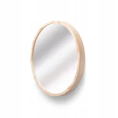 Lustra - Lustro LEJA okrągłe fi475 w drewnianej ramie SOSNA - miniaturka - grafika 1