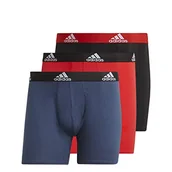 Majtki męskie - adidas adidas Bos Brief 3pp - męskie bokserki/majtki, męskie, GN2018, czarny/azmatr/Escarl, S GN2018 - miniaturka - grafika 1