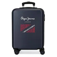 Walizki - Pepe Jeans Clark Walizka kabinowa Niebieski 38x55x20 cms Twarde ABS Zapięcie szyfrowy z boku 35L 2,74 kg 4 koła Bagaż ręczny, niebieski, Talla única, Walizka kabinowa - miniaturka - grafika 1