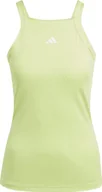 Koszulki i topy damskie - Adidas Koszulka damska adidas Top Aeroready Train Essentials Minimal Branding zielona HZ5628 L - miniaturka - grafika 1