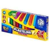 Masy plastyczne - Plastelina 12 kolorów + złoty kolor gratis! - miniaturka - grafika 1