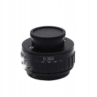 Mikroskopy i lupy - OBIEKTYW SOCZEWKA KAMERA MIKROSKOP 0,35X C-MOUNT - miniaturka - grafika 1