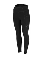 Spodnie sportowe damskie - 4F Legginsy funkcyjne w kolorze czarnym - miniaturka - grafika 1