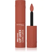 Szminki - Rimmel Thrill Seeker Lip Latex płynna pomadka do ust 250 Honey Bun 6ml - miniaturka - grafika 1