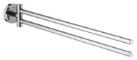 Wieszaki łazienkowe - Grohe QuickFix Start - Podwójny wieszak na ręczniki, długość 44 cm, chrom 41183000 - miniaturka - grafika 1