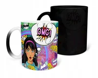 Kubki - KUBEK MAGICZNY Z NADRUKIEM-PREZENT KOMIKSY RÓŻNE WZORY DO WYBORU+ IMIĘ - miniaturka - grafika 1