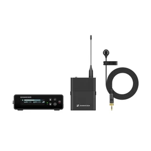 Sennheiser EW-DP ME4 SET (Q1-6: 470,2 - 526 MHz) - Cyfrowy bezprzewodowy system nakamerowy z krawatowym mikrofonem kardioidalnym ME 4 - Kamery cyfrowe - akcesoria - miniaturka - grafika 1