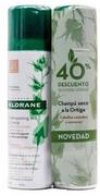 Szampony do włosów - Szampon Klorane Oily Hair Dry Shampoo Brown Nettle 2x150 ml (3282779324564) - miniaturka - grafika 1