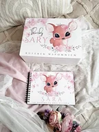 Pamiątka Chrztu Świętego - ZESTAW SARENKA z dedykacją, prezent na chrzest, roczek dla dziewczynki - miniaturka - grafika 1