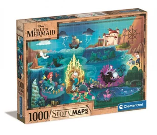 Clementoni Puzzle 1000 Story Maps Mała Syrenka - - Puzzle - miniaturka - grafika 2