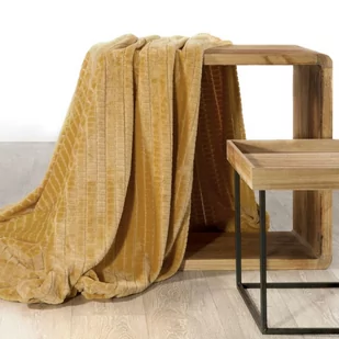 Eurofirany Koc musztardowy 200x220cm 9240G9 9240G9 SAM 200x220 - Koce - miniaturka - grafika 1