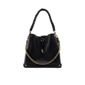 Torebki damskie - ALDO Wiadro Nalayna, czarne, Czarny - miniaturka - grafika 1