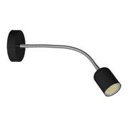 Lampy ścienne - EULUNA Kinkiet Maxi z giętkim ramieniem, czarny - miniaturka - grafika 1