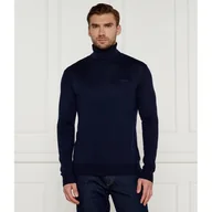 Swetry męskie - GUESS Golf EBENEZER Slim Fit z dodatkiem jedwabiu - miniaturka - grafika 1