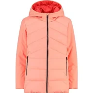 Kurtki i płaszcze dla dziewczynek - CMP - Kid G Jacket Long Fix Hood, Girl, Flamingo, 140 - miniaturka - grafika 1