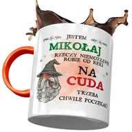 Kubki - Kubek Pomarańczowy Dla Mikołaja Kolegi na Prezent z Nadrukiem ze Zdjęciem + Opakowanie na prezent (wzór 03) - miniaturka - grafika 1