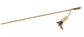 Zabawki dla kotów - ECOMFY Zabawka wędka Gaia z korkiem i piórkiem 50 cm - miniaturka - grafika 1
