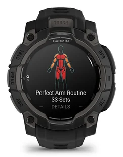 Garmin Instinct 3 45mm Czarny AMOLED - Smartwatch - miniaturka - grafika 1