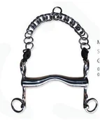 Akcesoria jeździeckie - METALAB Munsztuk krótkie czanki 22 mm - miniaturka - grafika 1