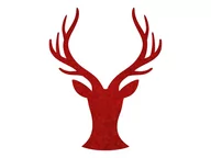 Ozdoby bożonarodzeniowe - Dekoracja filcowa Renifer - 28 cm - 1 szt. - miniaturka - grafika 1