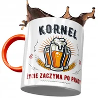 Kubki - Kubek Pomarańczowy dla Kornela Kolegi Męża Prezent z Nadrukiem ze Zdjęciem+ Opakowanie na prezent (wzór 01) - miniaturka - grafika 1