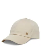 Czapki i chusty sportowe męskie - Tommy Hilfiger Czapka z daszkiem Elevated Chic Soft Cap AW0AW17138 Écru - miniaturka - grafika 1