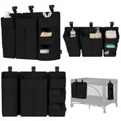 Organizery na łóżeczko - Organizer na łóżeczko wiszący przybornik duży 3w1 Lionelo Sidepocket Large - miniaturka - grafika 1