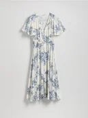 Sukienki - Reserved - Sukienka midi w kwiaty - niebieski - miniaturka - grafika 1