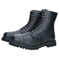 Moda i Uroda OUTLET - Brandit Buty Wojskowe Glany Skórzane Phantom 10 Oczek Czarne - 39 - miniaturka - grafika 1