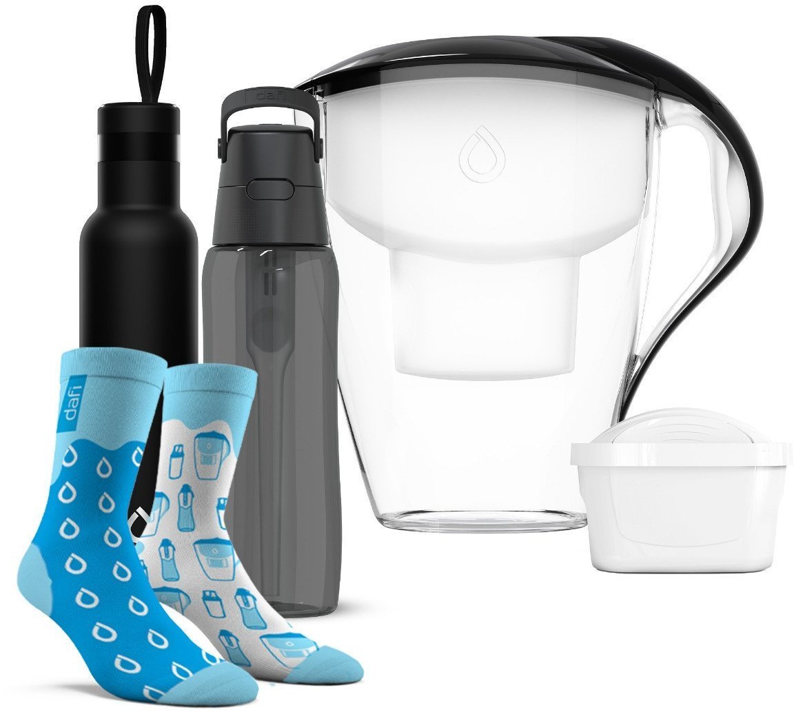 Zestaw Dafi S7 Butelka Termiczna + Dzbanek + Butelka + PREZENT Skarpetki