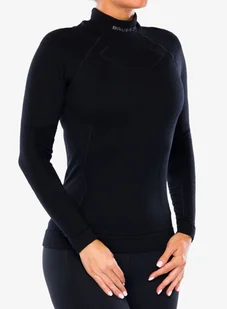 Bluza termoaktywna damska Brubeck Extreme Merino - black/black - Bluzy sportowe damskie - miniaturka - grafika 1