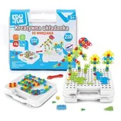 Układanki dla dzieci - Kreatywna układanka do wkręcania 218 el Nowa - miniaturka - grafika 1