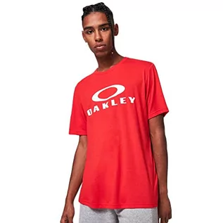 Koszulki męskie - Oakley Męski T-shirt O Bark, Czerwona linia, L - grafika 1