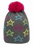 Czapki dla dzieci - Döll Czapka w kolorze antracytowym ze wzorem - miniaturka - grafika 1