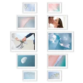 Ramki na zdjęcia - Zestaw Ramek Białe - Galeria Ramek Na 10 Zdjęć - miniaturka - grafika 1