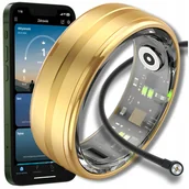 Smartringi - Smart Ring Inteligentny Pierścionek Tętno Stres Kroki Sen Sport Smartring - miniaturka - grafika 1