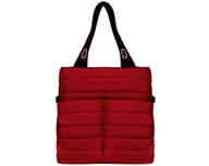 Torebki damskie - Solome, Torebka Shopperka Pikowana, Bordowa - miniaturka - grafika 1